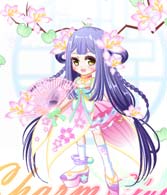 奥比岛宫粉紫荆花神装