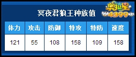 奥拉星冥夜君狼王学习力