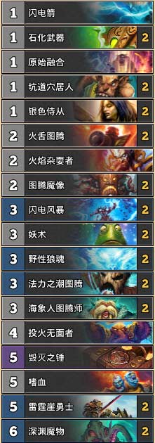 炉石传说萨满卡组