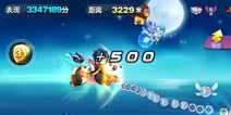 天天酷跑音速小飞搭配奥莉奥得分测试 1:1000得分比
