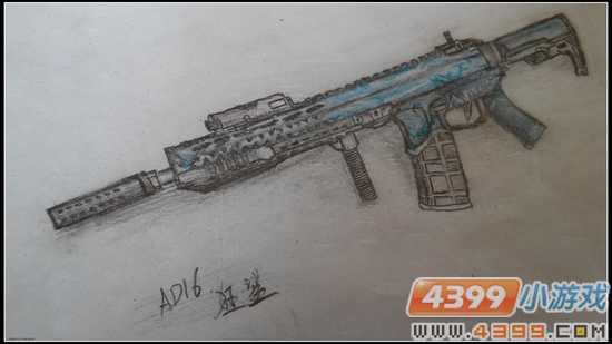 生死狙击玩家手绘 AD16狂鲨手绘