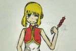 龙斗士闲暇时刻的女骑士