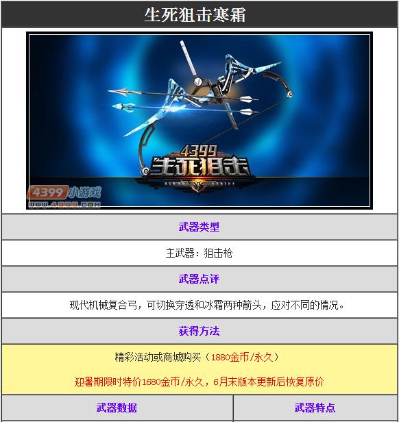 生死狙击寒霜