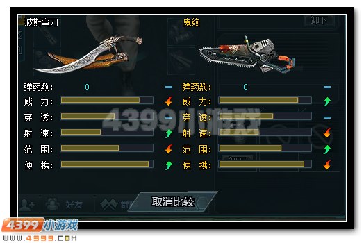 生死狙击波斯弯刀与鬼绞对比