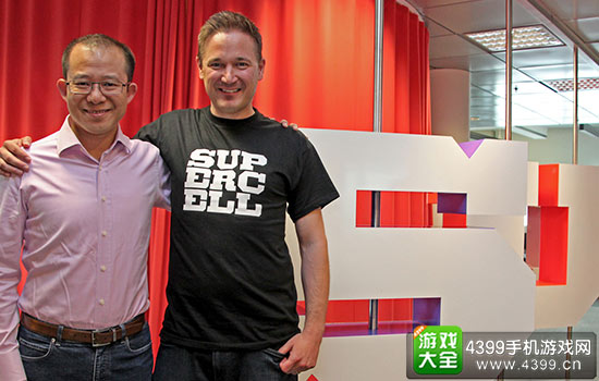 腾讯总裁刘炽平和SupercellCEO Ilkka Paananen