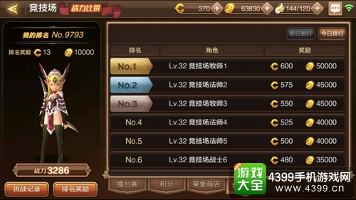 龙之谷手游竞技场
