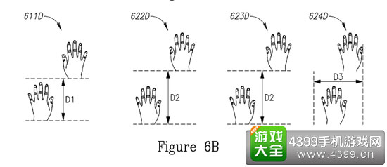 通过手势确定位移