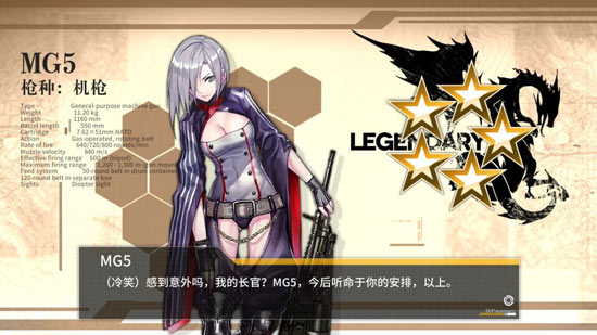 《少女前线》枪娘立绘