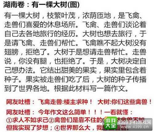 高考湖南卷作文