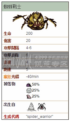 饥荒蜘蛛图鉴 蜘蛛打法详解