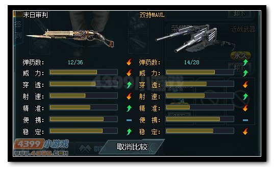 生死狙击末日审判和双持MAUL武器对比