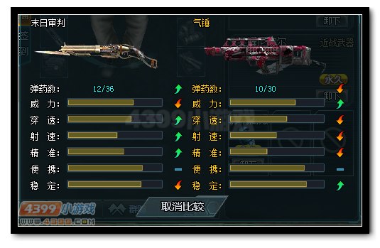 　　末日审判和气锤武器对比