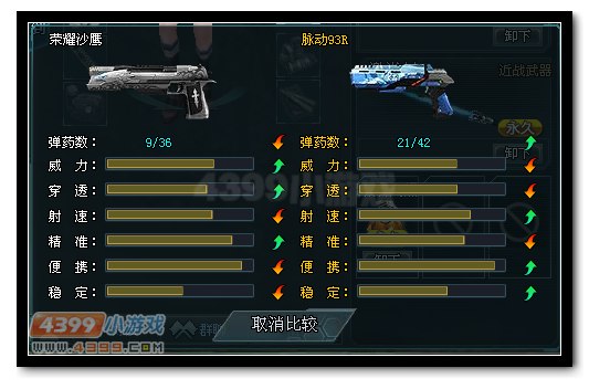 生死狙击荣耀沙鹰与脉动93R武器对比