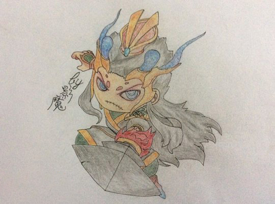 洪荒大劫篇手绘霸气白龙-4399魔影