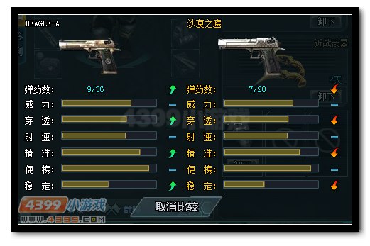 生死狙击沙漠之鹰-A与沙漠之鹰武器对比