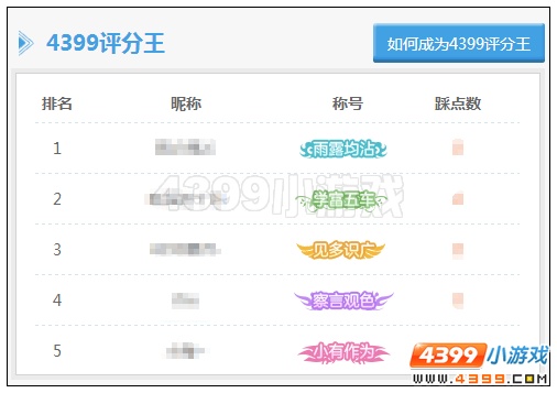 如何成为4399赛尔号达人专区评分王