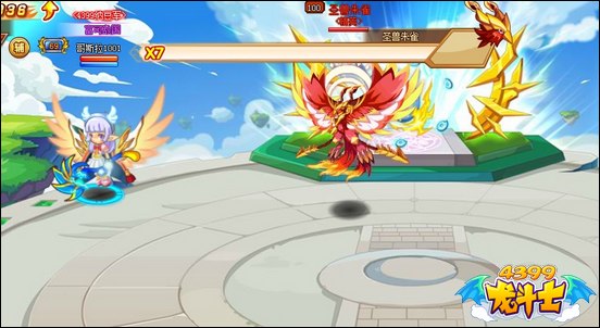 龙斗士融合进化圣兽朱雀