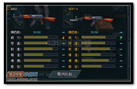 生死狙击AK47和AK47-A武器对比