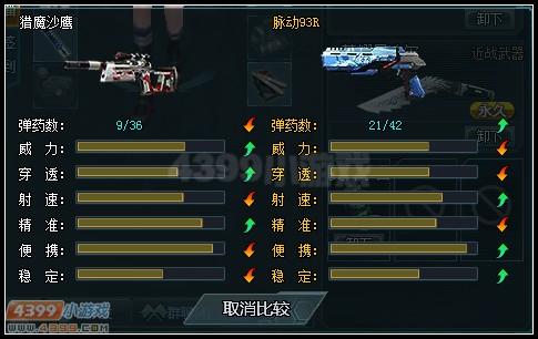 生死狙击猎魔沙鹰与脉动93R武器对比