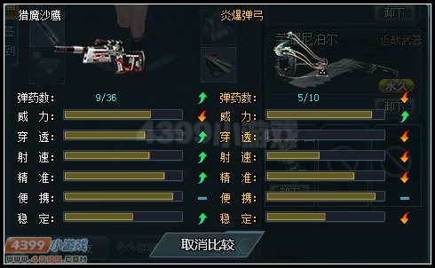 生死狙击猎魔沙鹰与炎爆弹弓武器对比