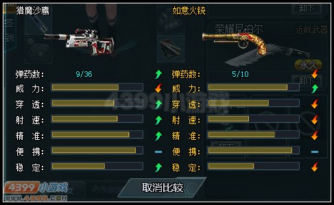 生死狙击猎魔沙鹰与如意火铳武器对比