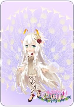 小花仙雀屏画羽套装
