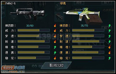 生死狙击绿魂和FAMAS-R相比较