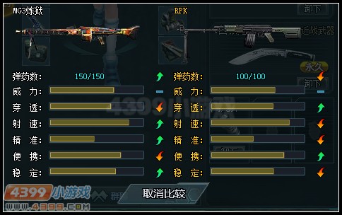 生死狙击RPK与MG3炼狱武器对比