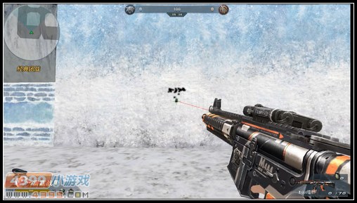 生死狙击M4A4镭射原地近距离扫射