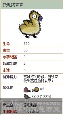 饥荒麋鹿鹅宝宝