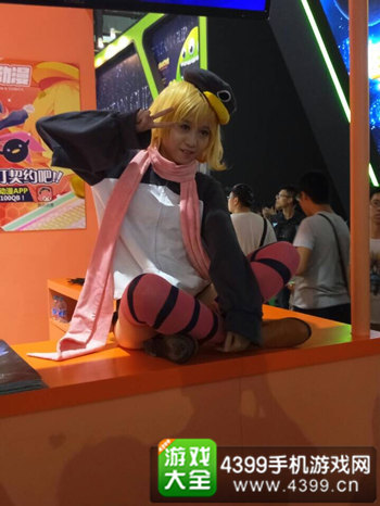 腾讯动漫展台一角