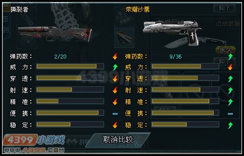 生死狙击撕裂者和荣耀沙鹰武器对比