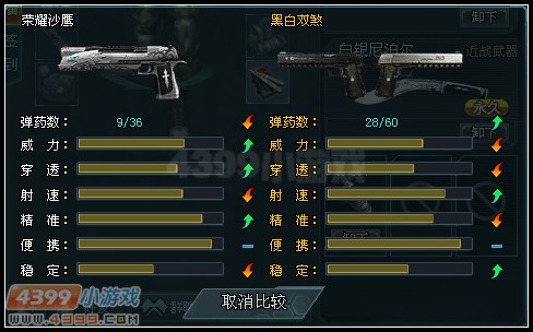 和荣耀沙鹰的对比