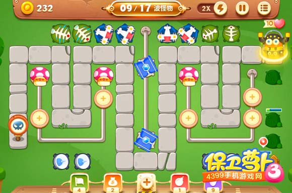 保卫萝卜3公园攻略