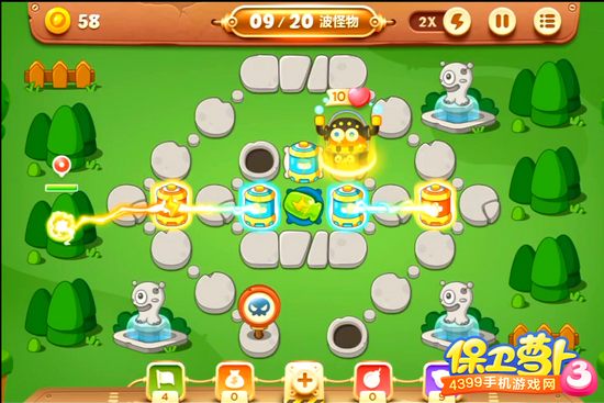 保卫萝卜3公园第29关