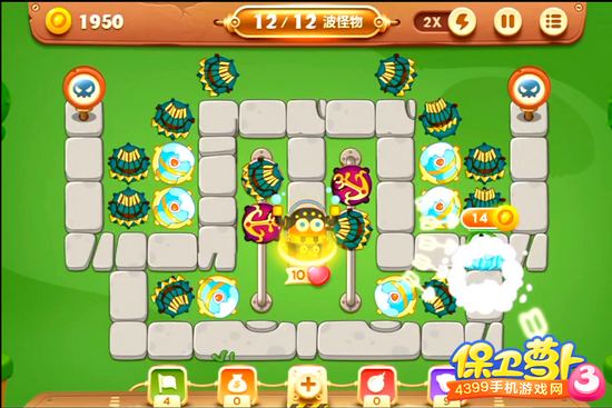 保卫萝卜3公园第31关攻略