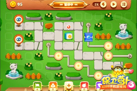 保卫萝卜3公园第32关