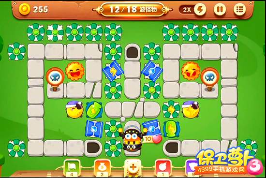 保卫萝卜3公园第17关攻略
