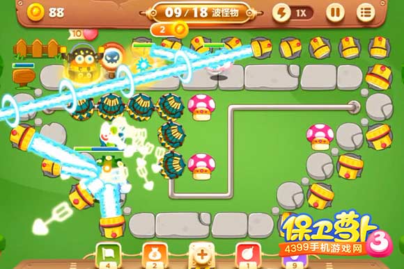 保卫萝卜3公园关卡攻略
