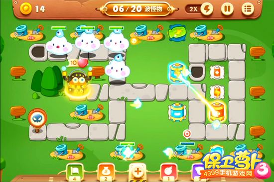 保卫萝卜3公园第23关