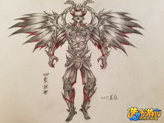 洪荒大劫篇手绘四象祖巫过程-4399荒钰