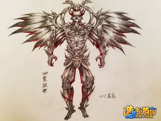 洪荒大劫篇手绘四象祖巫过程-4399荒钰