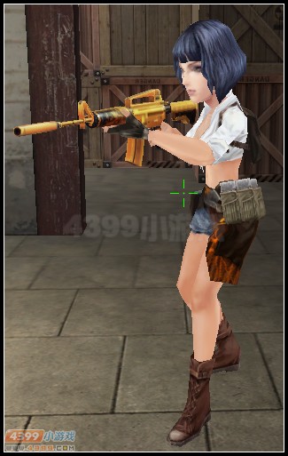 生死狙击黄金M4A1第三人称手持图