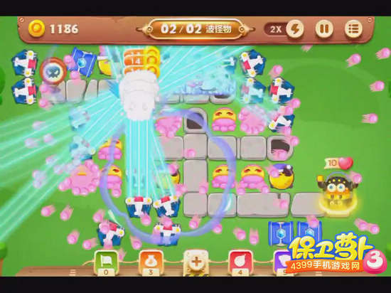 保卫萝卜3公园58关攻略