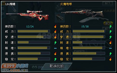 和LR4魔瞳的对比