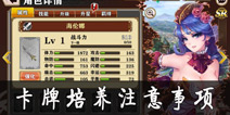 螺旋境界线角色卡牌培养攻略 新手必看注意事项