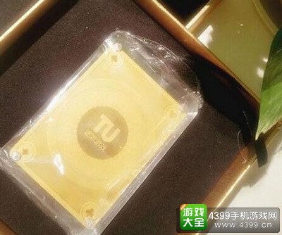 第四名：3.5g纯金扑克