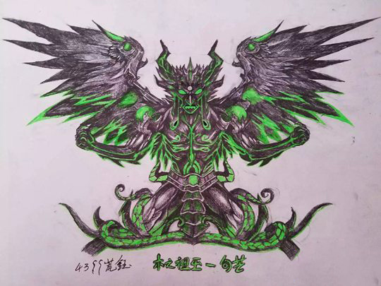 洪荒大劫篇手绘木之祖巫-4399荒钰