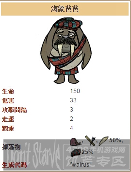 饥荒手机版海象爸爸