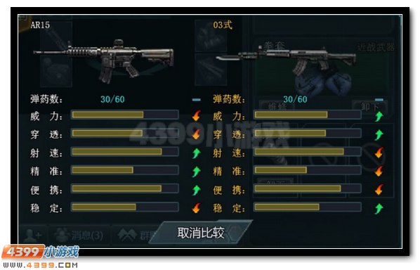 生死狙击03式对比AR15